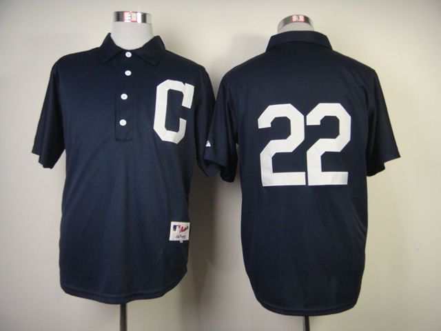 Men Cleveland Indians 22 Kipnis Blue 1902 MLB Jerseys